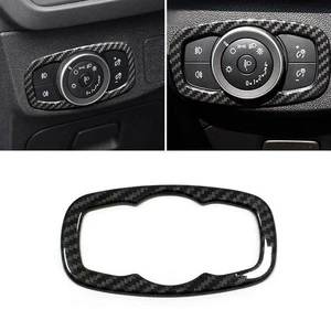 Front Head Light Switch Button Trim Carbon Fibre ABS For Ford Focus 4 2019-2023 - Picture 1 of 5