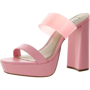 Steve Madden Womens Kara Pink Platform Heels Shoes 8 Medium (B,M) BHFO 3392 - Picture 1 of 3