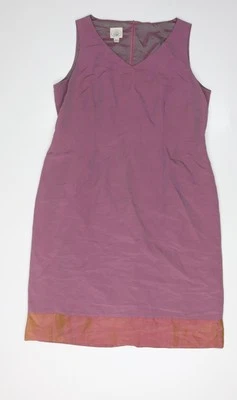 Laura Ashley Purple Sleeveless Dress Size 18 Women's V-Neck - Image 1 of 4