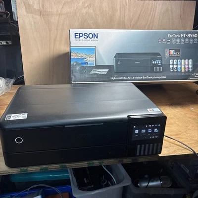Epson EcoTank ET-8550 A4/3 All-In-One Printer - Black  - Image 1 of 4