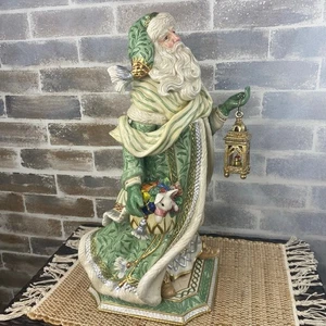 Im Ruhestand 21" Fitz and Floyd Gregorian Studio Weihnachtsmann Figur handbemalt Keramik  - Bild 1 von 24