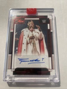 Autógrafos Panini Three Count WWE Booker T Timeless Moments 2024 púrpura #/15 - Imagen 1 de 2