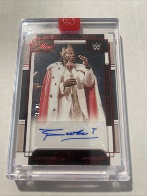 2024 Panini Three Count WWE Booker T Timeless Moments Autographs Purple #/15 - Image 1 of 2