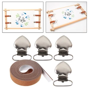 Scroll Rod Side Tension Clip Sewing Gadgets Quilting Display Frame Artwork Cross - Picture 1 of 7