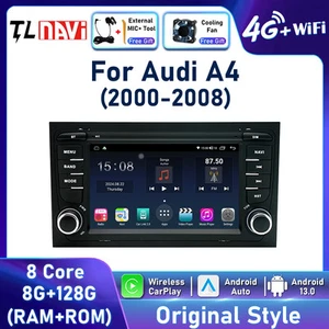 High Quality CarPlay Car Stereo Radio GPS Navigation Wifi For Audi A4 2000-2009 - Picture 1 of 39
