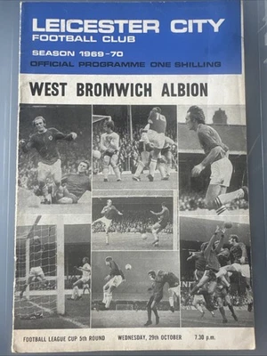 Leicester City v West Bromwich Albion 29/10/1969 (Football League Cup 5th Round) - Image 1 of 2