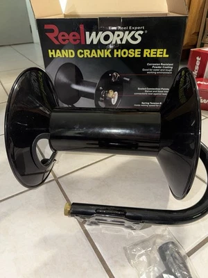 ReelWorks Air Hose Reel Tool Retractable Hand Crank 1/4” Inch x 200’ Feet 300.. - Image 1 of 4
