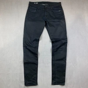 Pantalones de mezclilla G Star Raw para hombre 34 azules Revend súper ajustados cónicos lavado oscuro 34x34 - Imagen 1 de 13