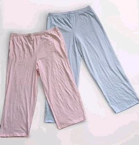 2 Paia Pantaloni Pigiama Donna Charter Club Lounge Taglia Large - Foto 1 di 3