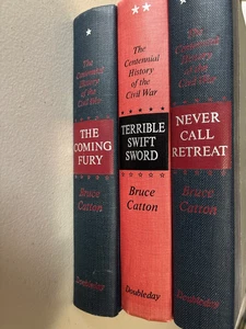 Lot/3 CENTENNIAL HISTORY OF THE CIVIL WAR Bruce Catton 3 Vol Mixed Set HC - Imagen 1 de 24