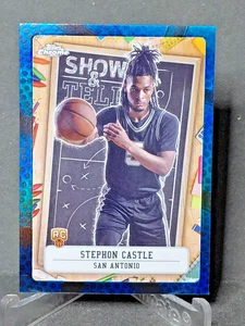 Baloncesto Stephon Castle RC #ST-13 2024-25 Topps Chrome Show & Tell Blue - Imagen 1 de 2