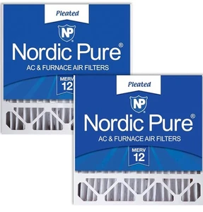 20X25X4 (19_1/2 X 24_1/2 X 3_5/8) Plissee MERV 12 Luftfilter 2 Stück - Bild 1 von 7