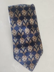 Seidenkrawatte Halston blau - Bild 1 von 4