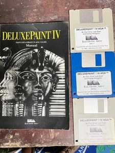 Commodore Amiga - Deluxe Paint 4 avec Digital Print Manager et coffret Wordworth. - Photo 1/6