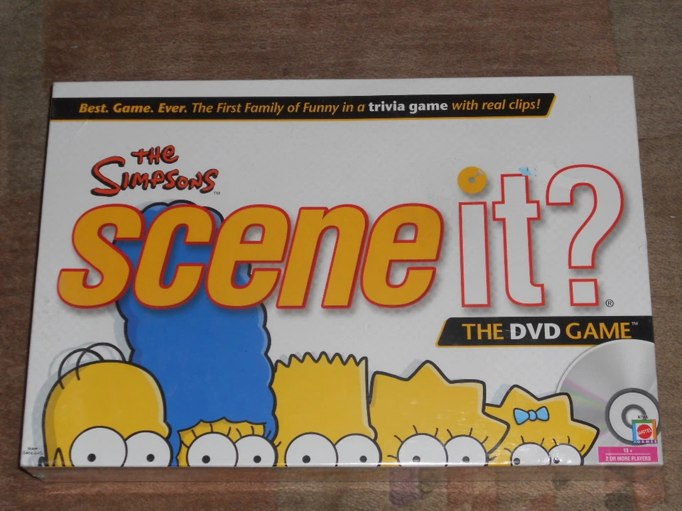 The Simpson's Scene It? DVD Board Game-Mattel-New-Sealed - Image 1 of 4