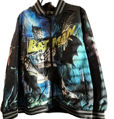 Chaqueta de bombardero DC Comics Warner Bros Batman & The Joker Villain Arkham Asylum Foto 1 de 4