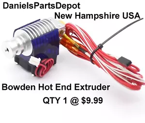 X1 HOTEND 12V 1.75/.4MM J-HEAD E3D V5 BOWDEN EXTRUDER REPRAP ASSMBLY FAN 3D USA - Picture 1 of 8