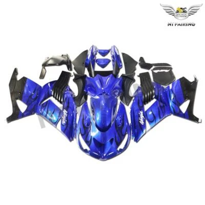Инжекторный синий обтекатель подходит для Kawasaki Ninja ZX14 2006-2011 ZZR1400 комплект a042 - Изображение 1 из 4