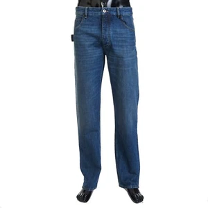 Jeans BOTTEGA VENETA 900$ blu indaco medio lavaggio denim dritto - Foto 1 di 14