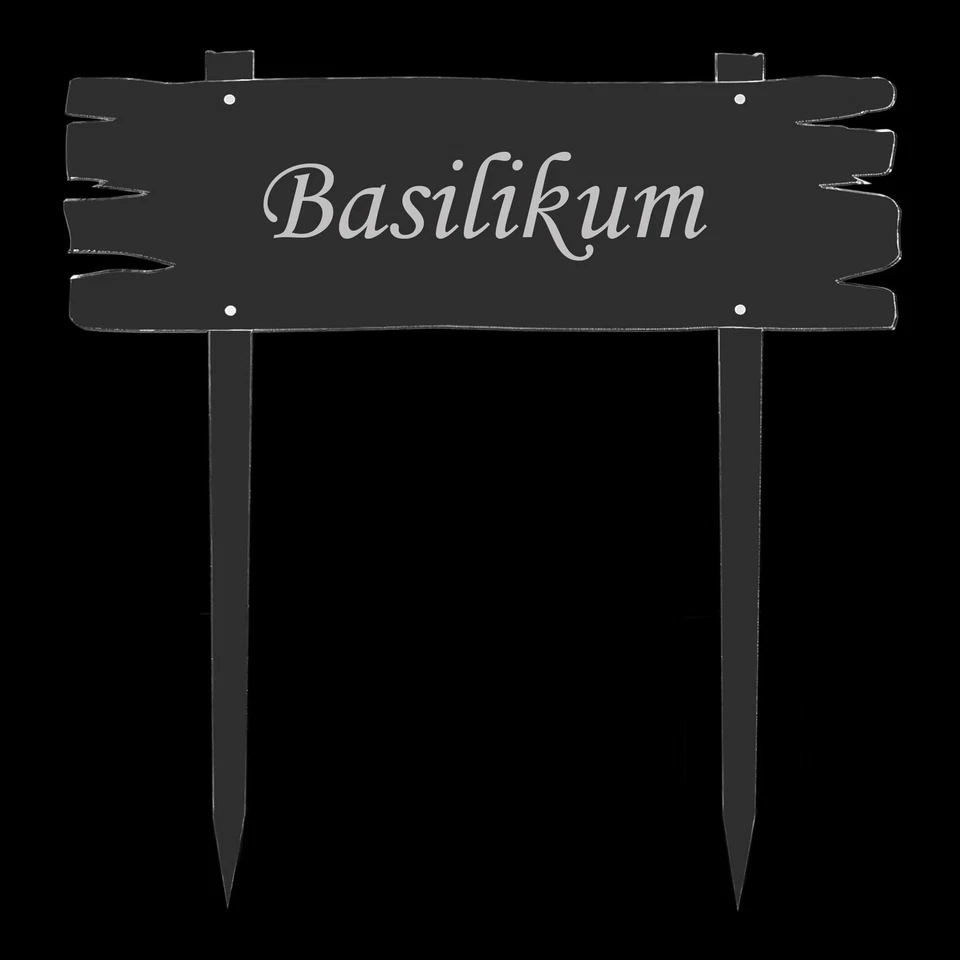 Acrylglas Pflanzschilder Brettoptik XXL farblos +Wunschname Kräuterschilder - Bild 1 von 1