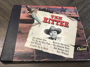 78 rpm Set (3)- Tex Ritter - Cowboy Favorites - Capitol Records - Picture 1 of 8