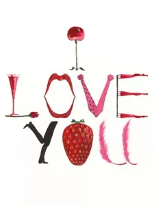 1.5x2 DOLLHOUSE MINIATURE PRINT OF PAINTING RYTA 1:12 SCALE VALENTINES DAY ART - Picture 1 of 1