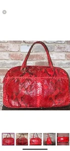 anya hindmarch leather python satchel - Picture 1 of 11