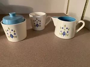 Vintage 1960s Marcrest Stetson Swiss Alpine MCM - Set- Mug, Creamer & Sugar - Picture 1 of 6