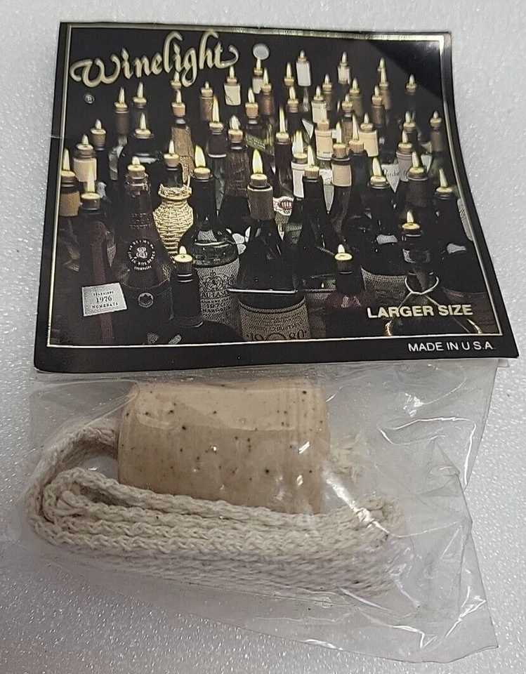 Vintage Concepts Winelight Cork & Wick Turn a Wine Bottle Into an Oil Candle