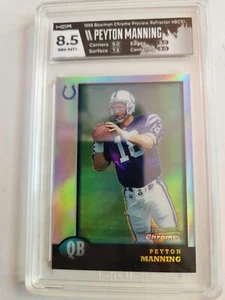 Peyton Manning 1998 Bowman Chrome Preview Refractor RC Rookie #BCP1 HGA 8.5 - Picture 1 of 2