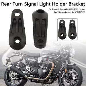 Rear Turn Signal Light Holder Bracket For Bonneville SE T100 T120 Black BE - Picture 1 of 10
