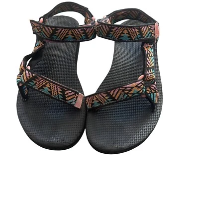 Teva Women's Size 7 Aztec Pink Outdoor Hiking Strappy Sandals - Image 1 of 4