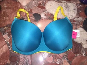 NWT Chantelle Passionata Smooth UW Plunge Convertible Blue Push-up Bra Women 36C - Picture 1 of 5