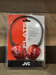 Brand New JVC HA-S160R Flat & Foldable Lightweight On-Ear Stereo Headphones RED - Picture 1 of 6