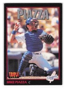 1993 Triple Play #55 Mike Piazza Los Angeles Dodgers - Picture 1 of 2