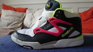 Reebok Pump Omni Lite White/Green/Pink/Black Zebra Rare Retro Elephant 80's - Picture 1 of 12