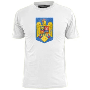 Abrigo de armas para hombre Rumania camiseta bandera fútbol de Bucarest - Imagen 1 de 2
