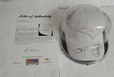 PSA/DNA Tom Brady Signed Auto Autograph New England Patriots White Reebok Cap - Image 1 of 4