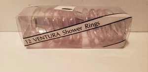 8 Clear Plastic Shower Curtain Hooks - Picture 1 of 3