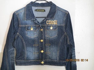 Coogi juniors L Grande Azul Jean Chaqueta Vaquera j76 - Imagen 1 de 4