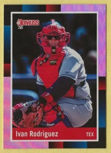 2022 Donruss Ivan Rodriguez Holo Pink Texas Rangers 276 - Picture 1 of 2