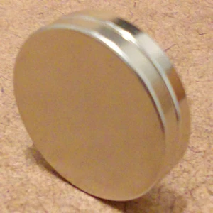 2 imanes de cilindro/disco cilíndricos de neodimio (7/8 x 1/16) pulgadas. - Imagen 1 de 1