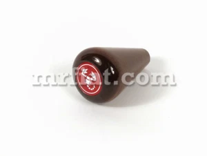 Fiat 124 Spider Red Abarth Gearshift Knob Wood New - Foto 1 di 1