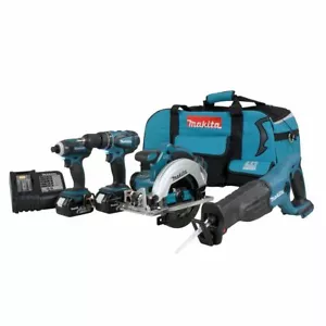 MAKITA CANADA 18V Lithium-Ion Cordless Combo Kit (4-Tool) - Picture 1 of 14