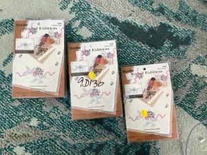 3 BUCILLA Special Edition Stamped Cross Stitch Dresser Scarf DOVES RIBBON (NEW) - Picture 1 of 2