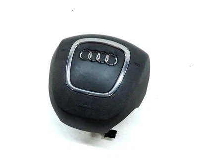 2007-2010 AUDI Q7 (4L) FRONT LEFT DRIVER STEERING WHEEL AIRBAG AIR BAG (BLACK) Foto 1 de 4