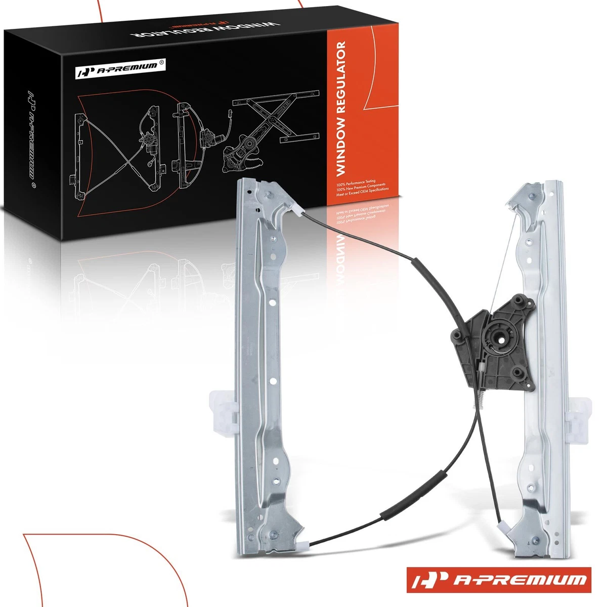 YHTAUTO Elevalunas Eléctrico Delantero Del Lado Del Conductor Sin Motor Compatible Con Dodge Avenger 2008-2010, Solo Sedán