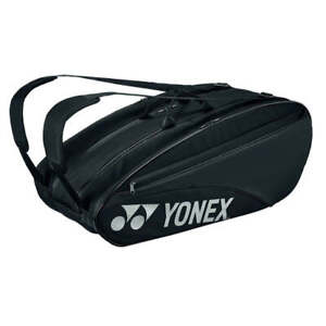 Yonex Team 9 Pack Racquet Bag (Black) for Tennis, Badminton or Squash