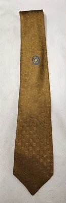 Wembley Vintage 50s-60s Men's Tie Mustard With Medallions  For Brown, Olive... - Image 1 of 4