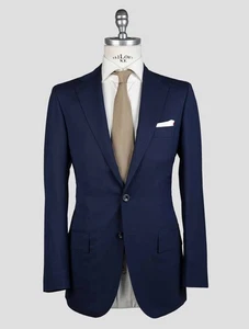 NEW KITON BLUE VIRGIN WOOL SUIT US 36 - EU 46 KVZ3 - Picture 1 of 8